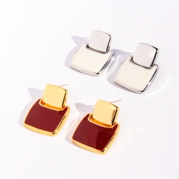 Elara Stud Brass Earrings