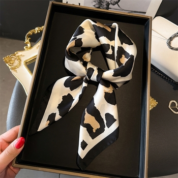 Wild Whisper Satin Silk Scarf
