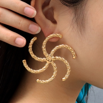 Vortex Spiral Statement Earrings