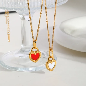 HeartFlip Reversible Charm Jewelry Set – Double-Sided Heart Pendant Necklace & Earrings