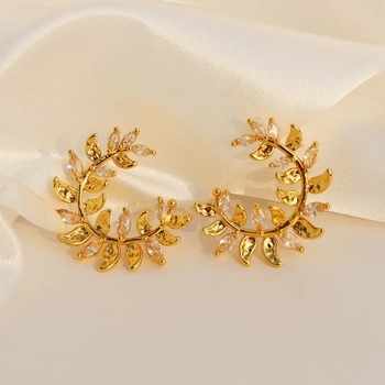 Golden Leaf Royale Earrings