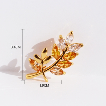 ZirLeaf Glow Brooch