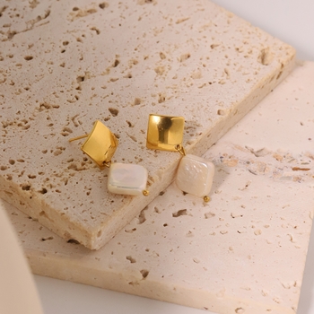Lunara Freshwater Pearl 18K Gold-Plated Drop Earrings