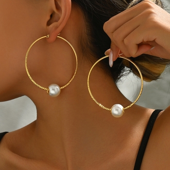Retro Radiance Loop Earrings