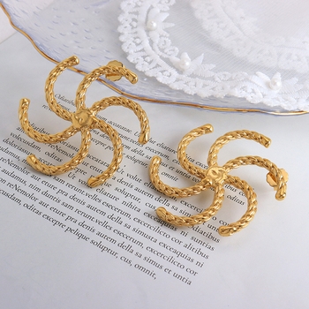 Vortex Spiral Statement Earrings