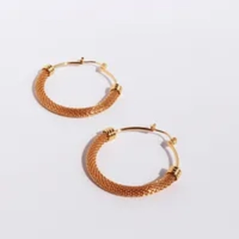 Kuukua GridAura Hoops - Brass 