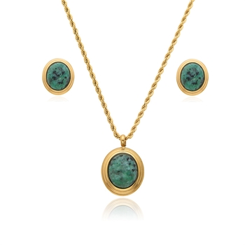 Natura Oval Set - Turquoise 