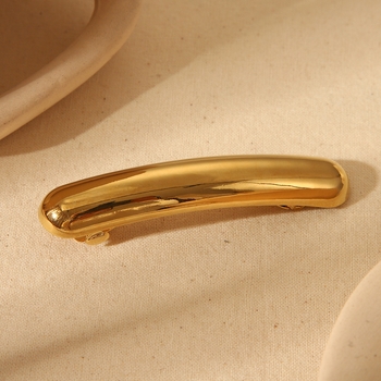 GildedGrip Hair Clip - Gold Glassy 