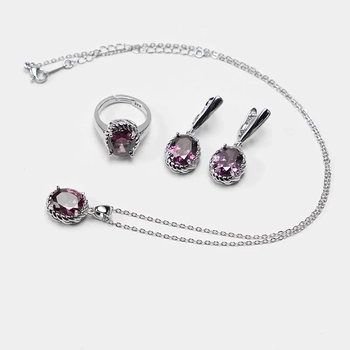 Lucine Oval Set - Silver 