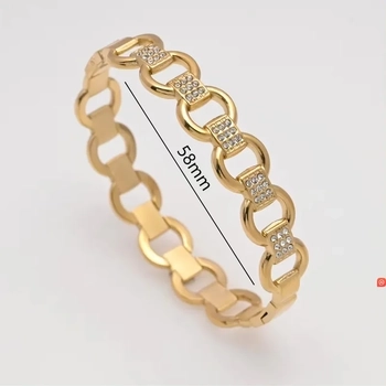 Elaine Edge Bangles - Round Chain 