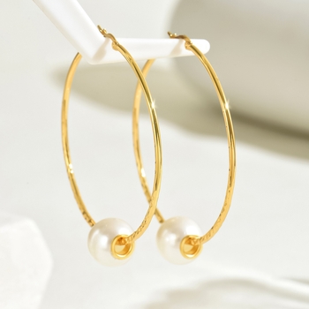 Retro Radiance Loop Earrings