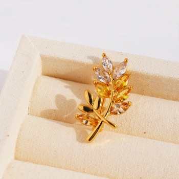 ZirLeaf Glow Brooch